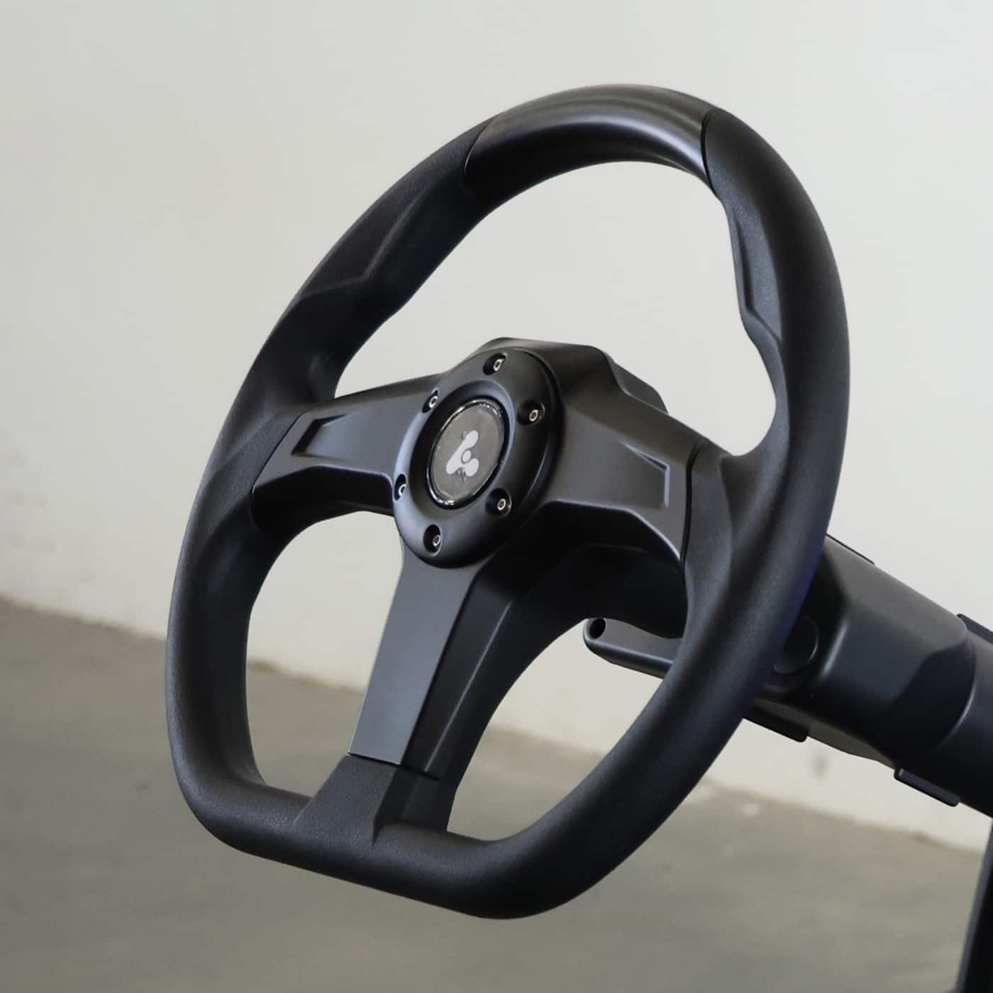 ActiveEV Pulse Black Steering Wheel with Logo